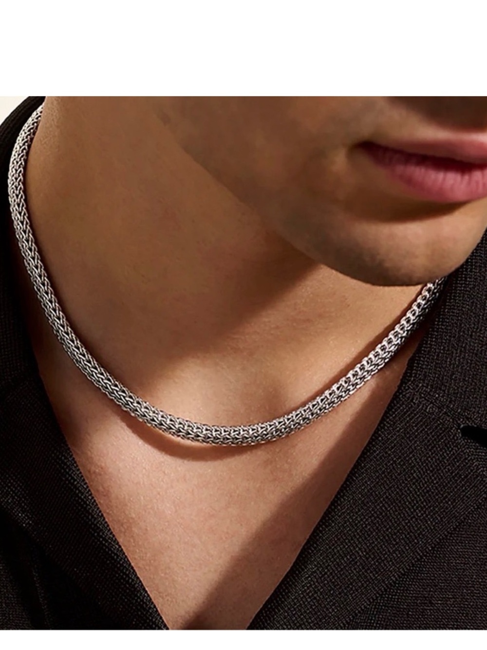 John Hardy Icon Sterling Silver Braided Necklace 6.5mm
